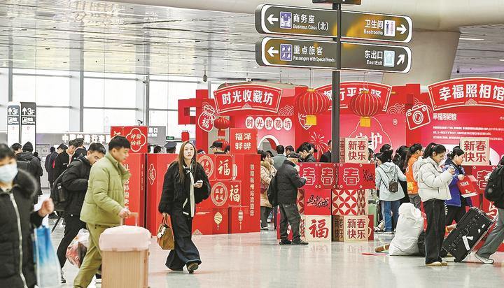 春运高峰来临 杭州各大火车站开启通宵运营模式